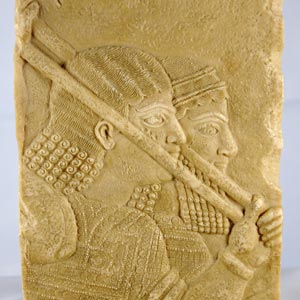 assyrian soldier tile