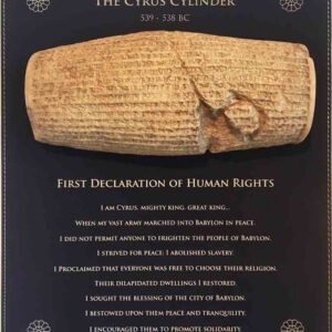 Cyrus Cylinder Leather Plaque
